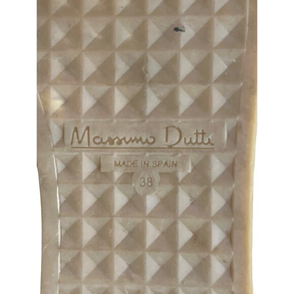 Massimo Dutti Black Suede Espadrille Loafer Gold-Chain Fringe EU 38 / US 7.5 - Picture 8 of 10